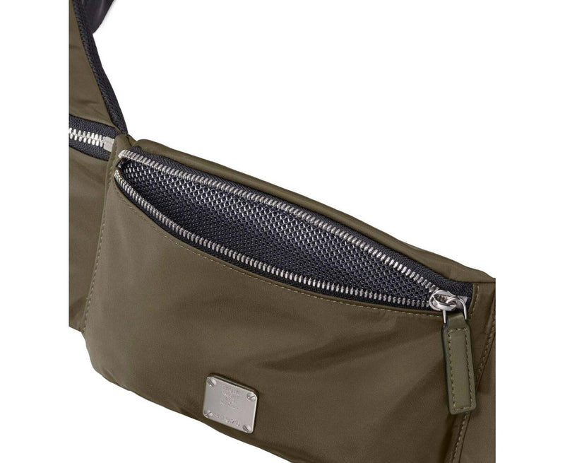 MCM Men's London Green Nylon Jemison Crossbody 2 in 1 Bag MUR9AJV01GX001