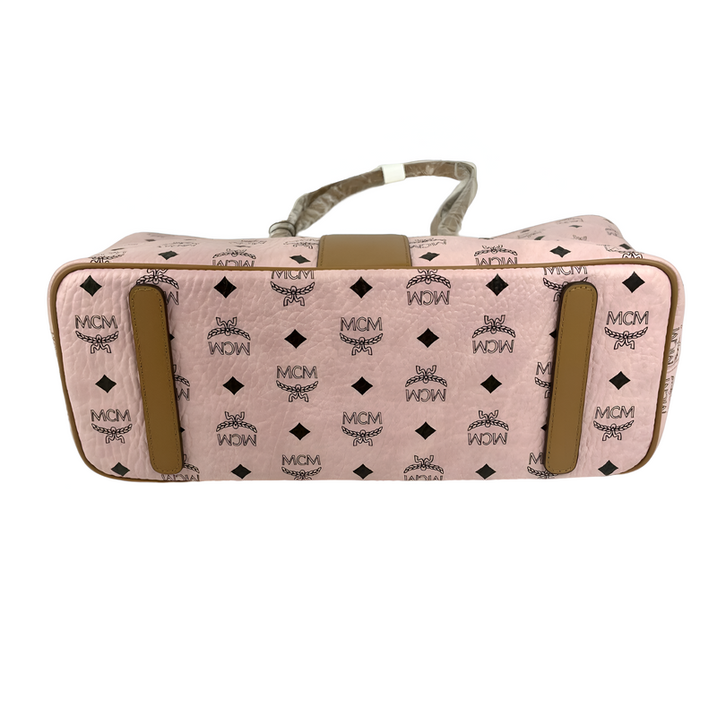Mcm pink anya tote hot sale