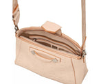MCM Women's Beige Monogram Leather Essential Tote Crossbody Bag Beige/Peach