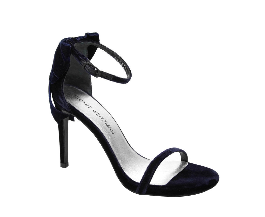 Velvet Ankle Strap Mybow Sandal