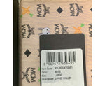 MCM Women's Beige Visetos Coated Canvas Zip Around Rabbit Wallet myl9sxl67ig001