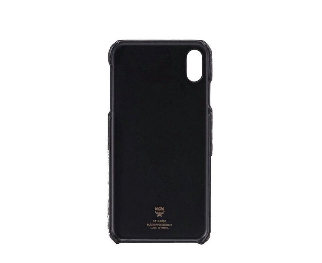 MCM Unisex Black Hide And Seek Bunny Visetos iPhone XS Max Case mze9avi15bk001