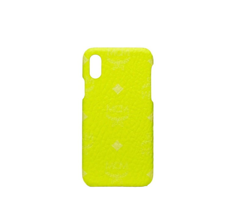 MCM Unisex Neon Yellow Visetos IPhone X / XS Cell Phone Case