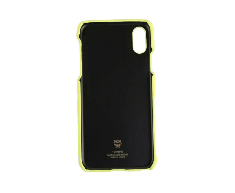 MCM Unisex Neon Yellow Visetos IPhone X / XS Cell Phone Case