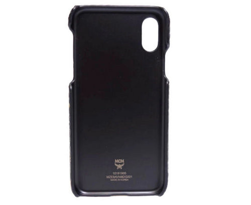 MCM Unisex Gold Gradation Visetos IPhone X Cell Phone Case mze9avi48dg001