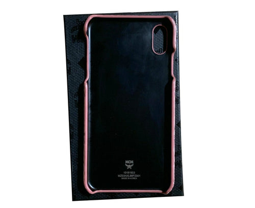 MCM Unisex Pink Bunny Rabbit Visetos IPhone XS Max Case MZE9AXL99PZ001