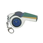MCM Women's White/Green Leather Black Visetos Whistle Charm Key Ring MZZ9AMM08WT001