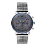Emporio Armani Sophisticated Silver Steel Chronograph Men's Watch