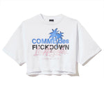 Comme Des Fuckdown White Cotton Tops &amp; Women's T-Shirt