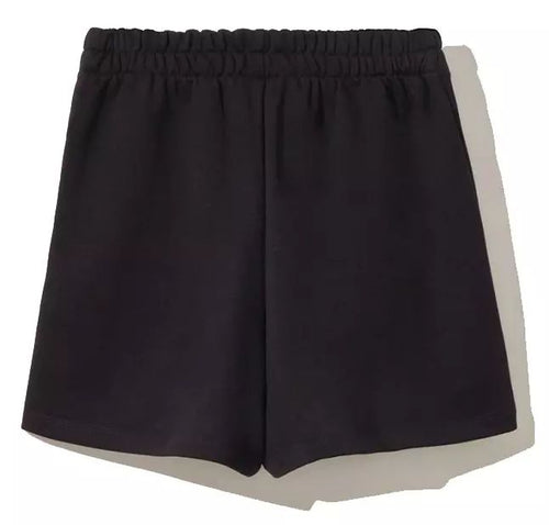 Comme Des Fuckdown Chic Black Cotton Shorts with Side Women's Pockets