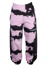 Comme Des Fuckdown Chic Pink Print Cotton Track Women's Pants