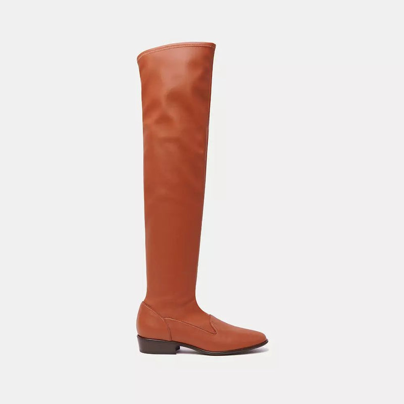 Charles Philip Elegant Velvet Ankle Boots in Women's Brown