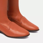 Charles Philip Elegant Velvet Ankle Boots in Women's Brown