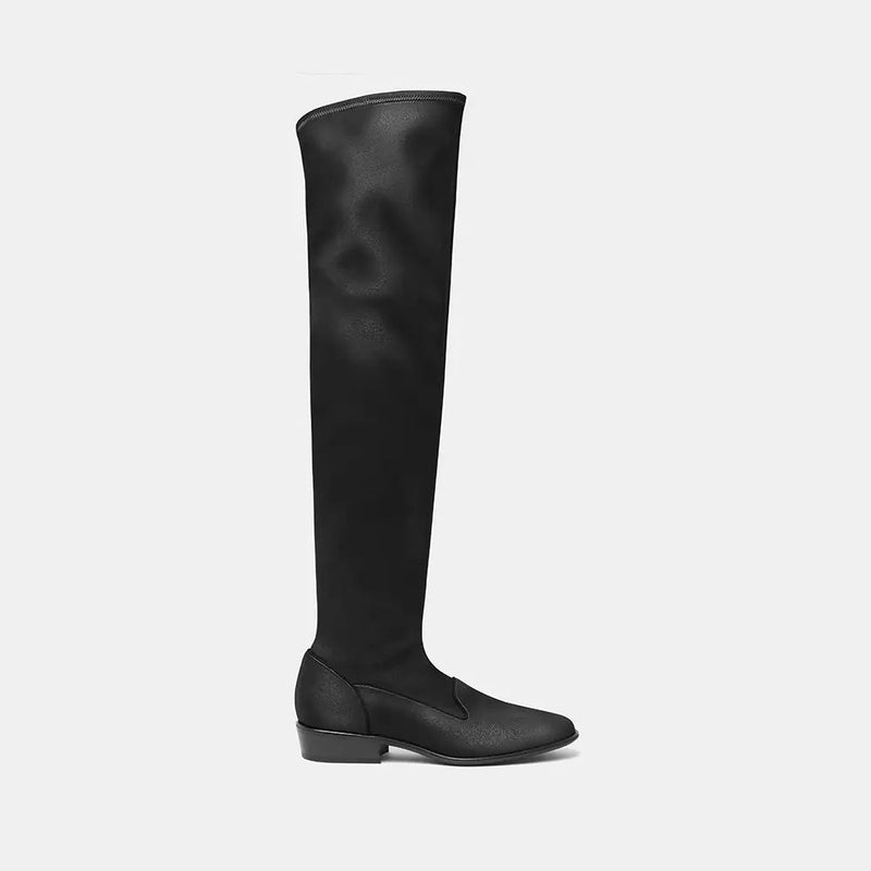 Charles Philip Chic Black Leather Grace Women's Boots