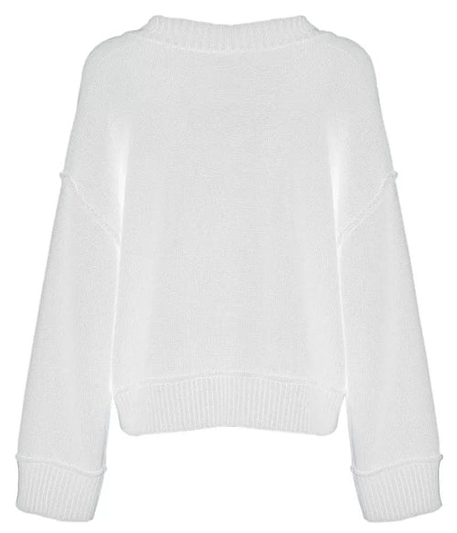 Imperfect Beige Polyester Women's Sweater