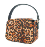 Plein Sport Chic Leopard Print Shoulder Bag with Logo Women's Detail