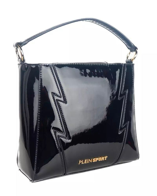 Plein Sport Sleek Patent Effect Crossbody Women's Bag