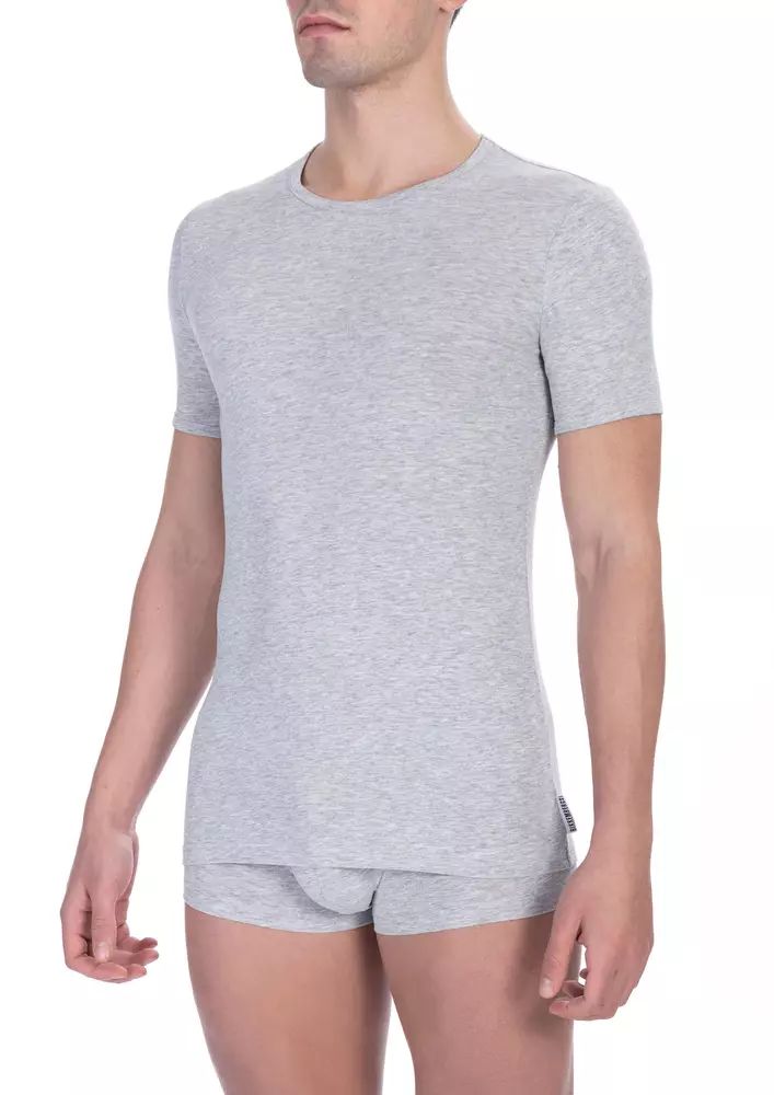 Bikkembergs Elegant Crew Neck Cotton Blend Men's T-Shirt