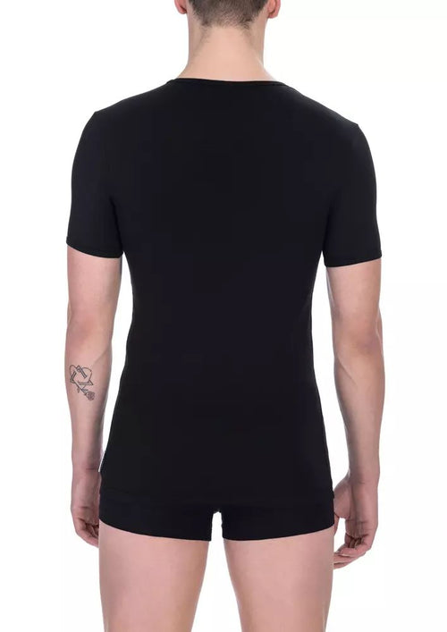 Bikkembergs Elegant Crew Neck T-Shirt in Men's Black