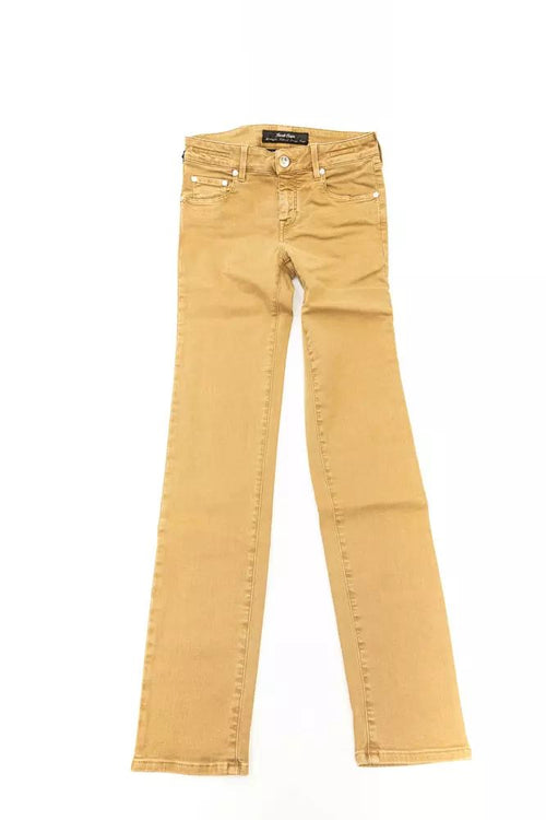Jacob Cohen Chic Beige Vintage-Inspired Designer Women's Jeans
