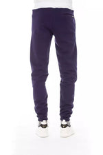 Baldinini Trend Chic Purple Fleece Sport Pants - Elevate Your Men's Style