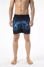 Just Cavalli Chic Printed Beach Shorts with Embroidered Men's Logo