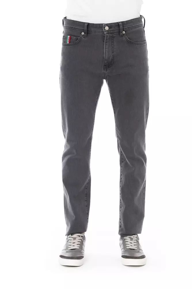 Baldinini Trend Chic Gray Regular Fit Men's Men's Jeans