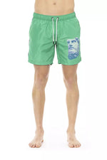 Bikkembergs Degradé Print Swim Shorts With Men's Pockets