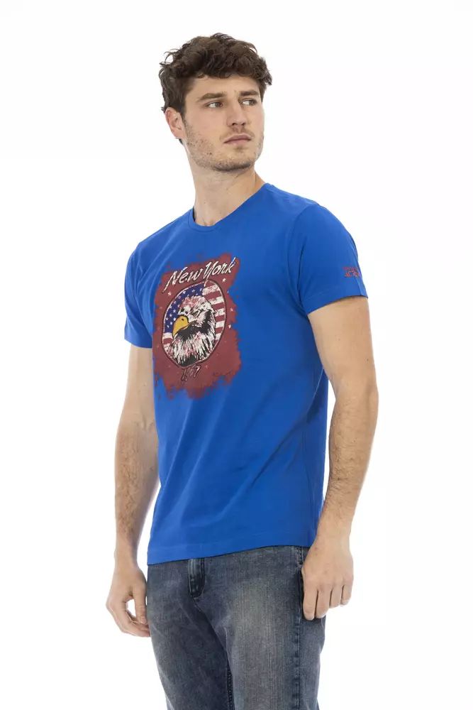 Trussardi Action Blue Cotton Men's T-Shirt