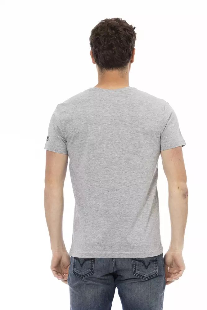 Trussardi Action Gray Cotton Men's T-Shirt