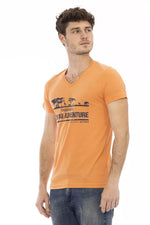 Trussardi Action Orange Cotton Men's T-Shirt