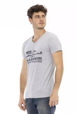 Trussardi Action Gray Cotton Men's T-Shirt