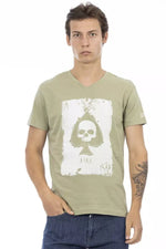 Trussardi Action Green Cotton Men's T-Shirt