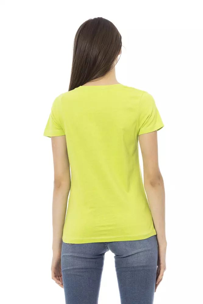 Trussardi Action Green Cotton Tops &amp; Women's T-Shirt