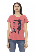 Trussardi Action Pink Cotton Tops &amp; Women's T-Shirt