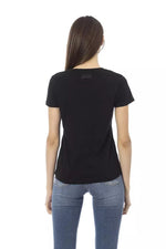 Trussardi Action Black Cotton Tops &amp; Women's T-Shirt