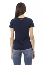 Trussardi Action Blue Cotton Tops &amp; Women's T-Shirt