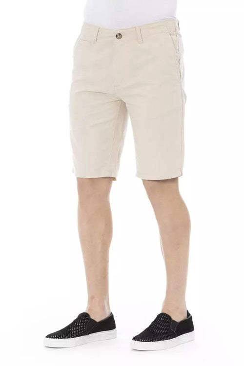 Baldinini Trend Beige Cotton Men's Short