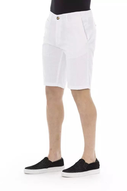 Baldinini Trend White Cotton Men's Short