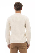 Alpha Studio Elegant Crewneck Alpaca Blend Men's Sweater
