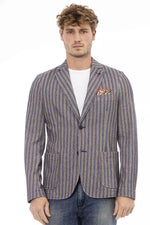 Distretto12 Classic Blue Fabric Men's Jacket