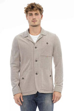 Distretto12 Beige Cotton Blend Chic Jacket for Men's Men