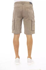 Baldinini Trend Chic Non-Uniform Brown Cargo Men's Shorts
