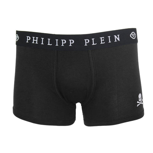 Philipp Plein Elegant Black Elasticized Boxer Men's Duo