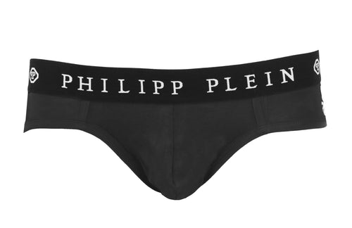 Philipp Plein Elegant Black Elasticized Boxer Shorts Men's Duo