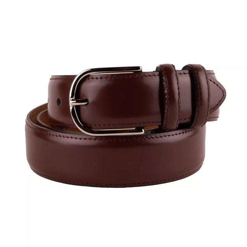 Made in Italy Elegant Italian Leather Belt Men's Ensemble