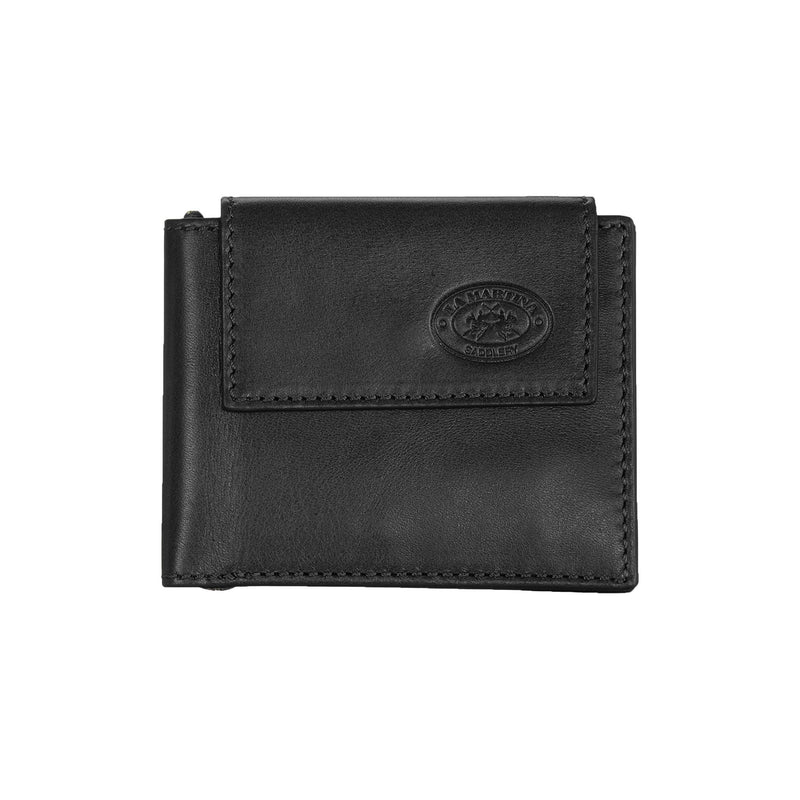 La Martina Sleek Black Luxury Leather Men's Wallet