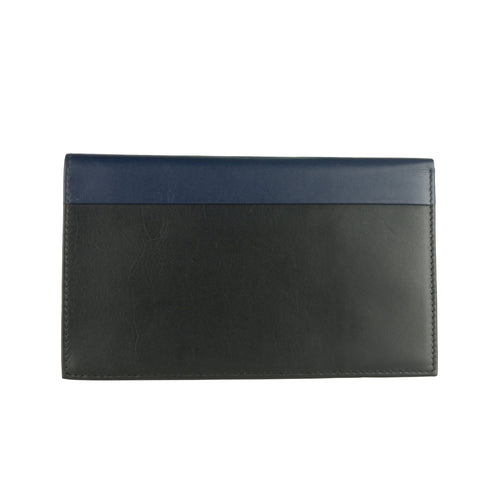 Cavalli Class Elegant Blue & Black Leather Men's Wallet