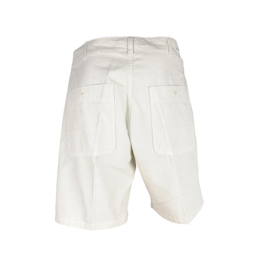 Don The Fuller Elegant White Cotton Bermuda Men's Shorts