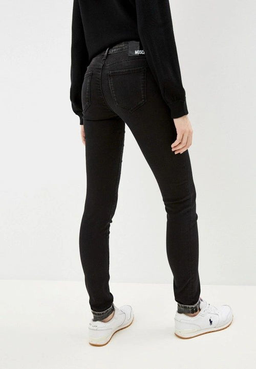 Love Moschino Chic Black Stretch Slim-Fit Women's Jeans